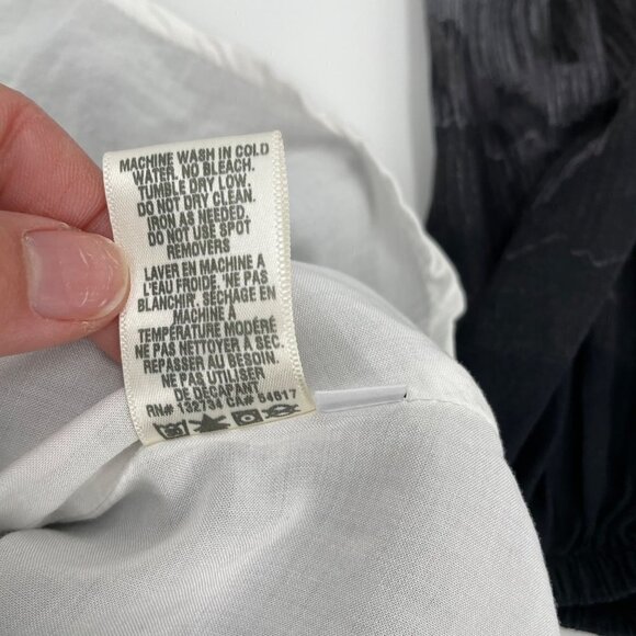 Bella Dahl Gathered Gray Ombre Glacier Print Belted Dress Womens Size XS - Picture 7 of 10